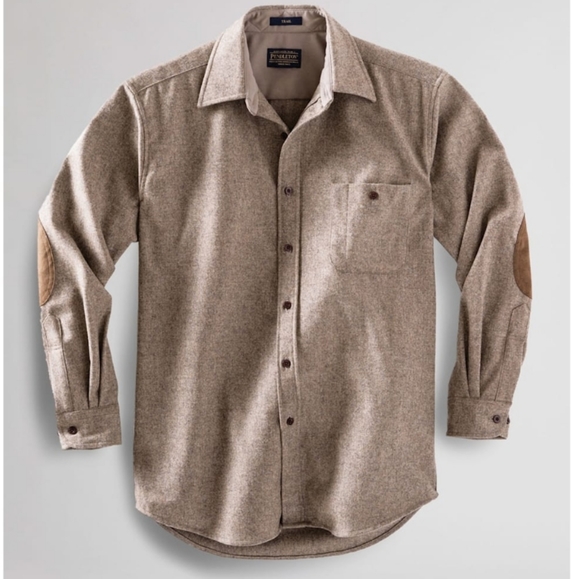 Pendleton Other - Pendleton Mens 100% Wool Trail Shirt  NWT with Suede Elbow Patches